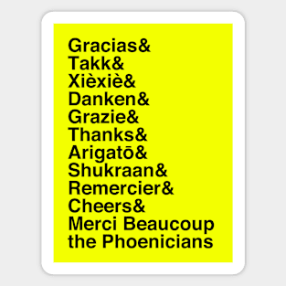 Thanking around the World (Dark) Magnet